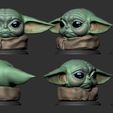 03.jpg Fichier STL Yoda baby (L'enfant)・Modèle à imprimer en 3D à télécharger, F-solo