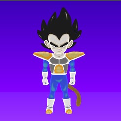 Vegeta-Kid.png Free 3D file Vegeta kid - DBS・3D printable model to download