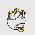1png.png Baseball Bird Claw 2D Wall Art & Keychain