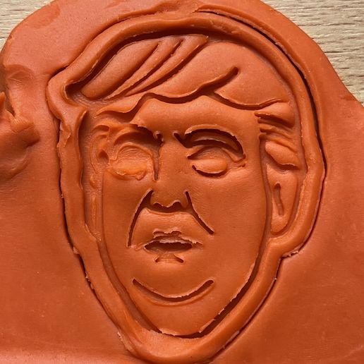 🍪 Cortador de galletas - Donald Trump・Archivo STL para Impresión 3D・Cults