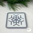 HOXM08-Snowflake-Stacking-Coaster-01L.jpg Snowflake Stacking Holidays Coaster, Christmas Bar Ornament
