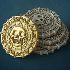 pirate.jpg Файл STL Pirate Coin・Дизайн 3D-печати для загрузки3D