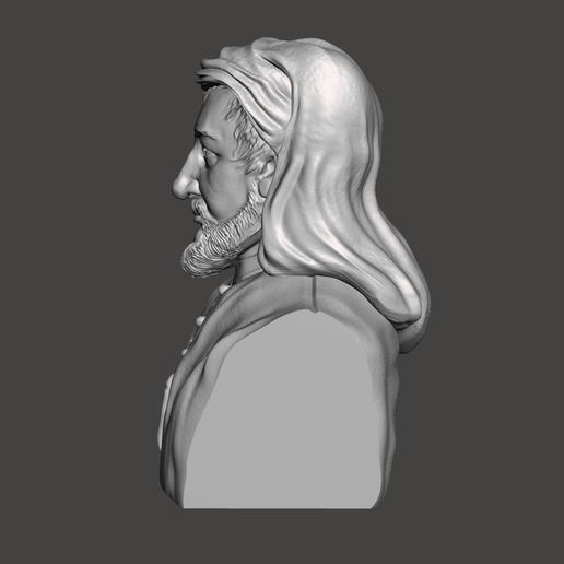 Geoffrey-Chaucer-3.png 3D-модель Джеффри Чосера - высококачественный STL-файл для 3D-печати (ЛИЧНОЕ ИСПОЛЬЗОВАНИЕ)