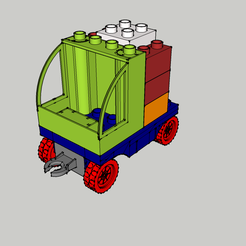Lot - Camion 1 -.png Download STL file Lego duplo - Truck - Truck - • 3D printer object, 3ID