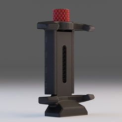 phone clamp1.png Free STL file Tripod Mobile Phone Clamp V2・3D printing idea to download