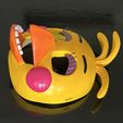 Toy-Chica-Mask-3D-printed-side.jpg Toy Chica Mask (FNAF / Five Nights At Freddy’s)
