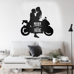ride.png Happy Biker Couple Kiss Me And Ride