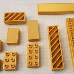 20191215_145216.jpg Free STL file Montini building bricks Two Pip Set (Lego Compatible)・3D printing idea to download