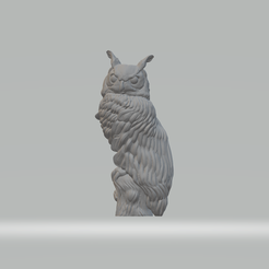 1.png Owl 3D Model 3D print model