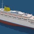 c.jpg CARLA C. Costa Line cruise ship print-ready model
