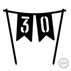Topper-Num-30_01@2x.png 30 year cake topper thirty thirty year cake topper unisex cake