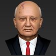 29.jpg Mikhail Gorbachev bust ready for full color 3D printing