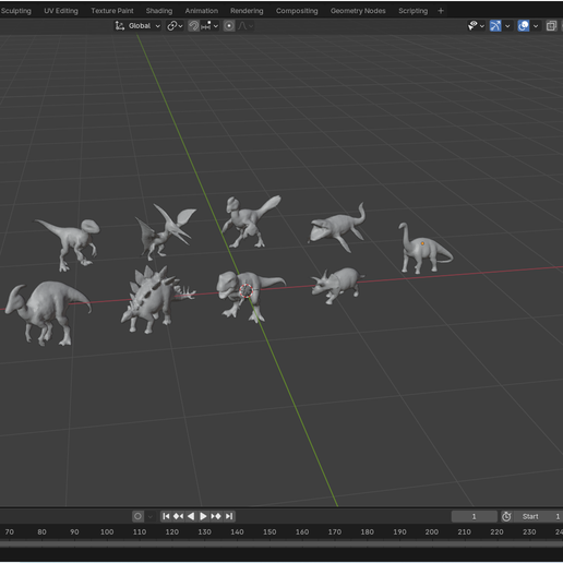 Prehistoric Dinosaur set