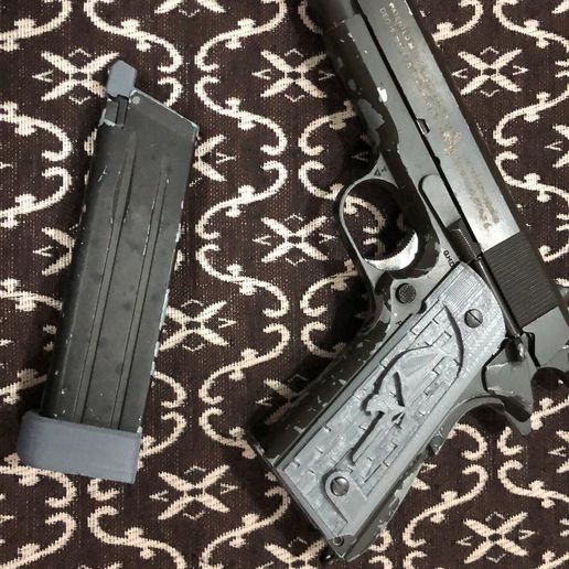 Punisher Full Size 1911 Grips Panel Set For Airsoft