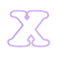 X Cooper.stl Alphabet Cooper 3.5 cm