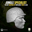 14.png Jungle Specialist head for Action Figures