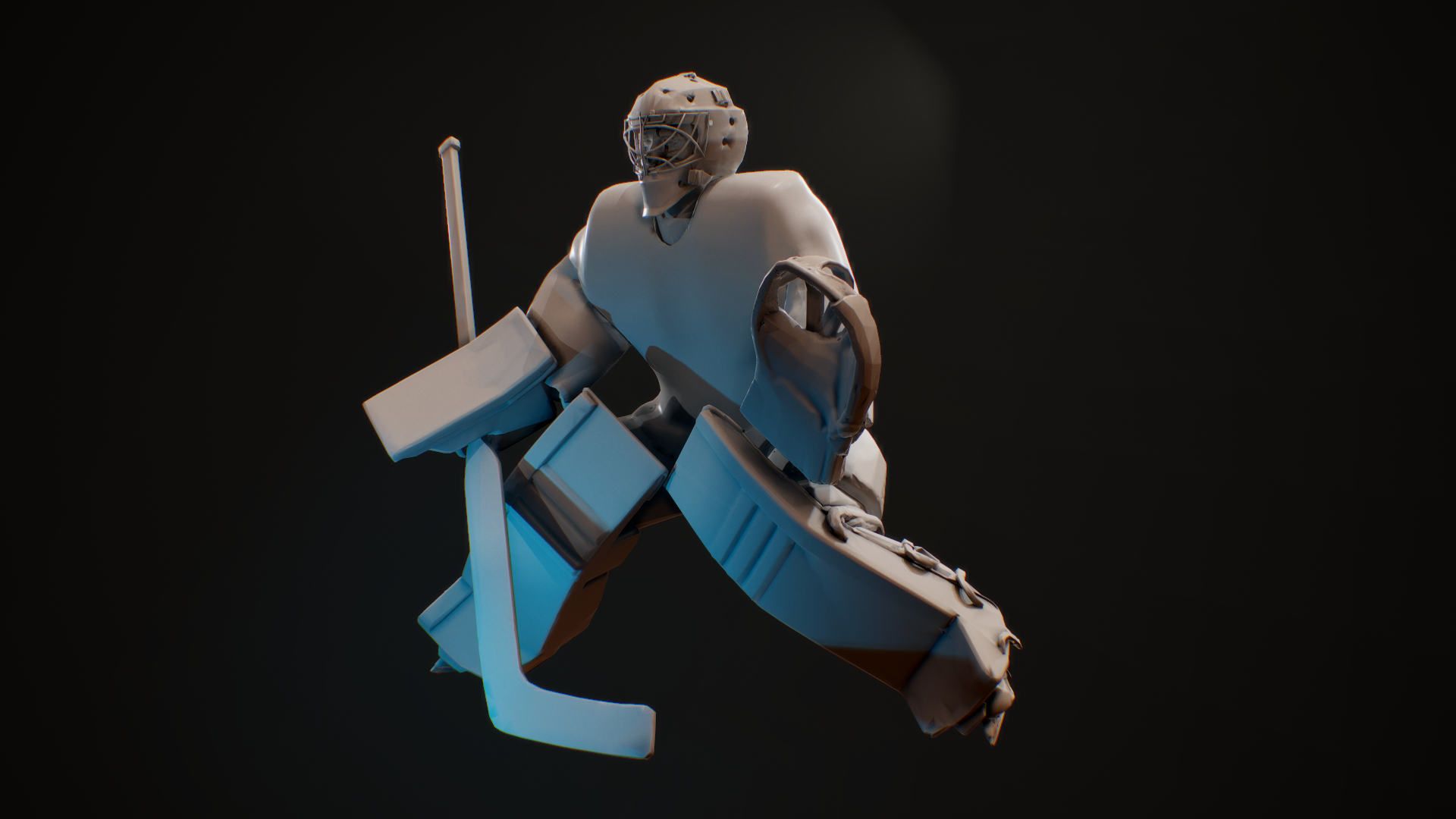 Download OBJ file hockey goalie model no texture • 3D printer model ・ Cults