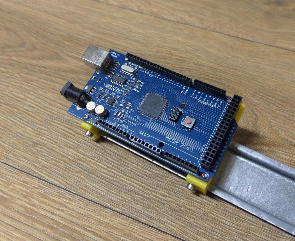 STL file Arduino MEGA DIN rail mount・3D printing design to download・Cults