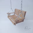 PORCH-SWING-DOUBLE-Dollhouse-Miniature-3.png Porch Swing (Double) Miniature Furniture for Dollhouse | Porch Swing Miniature, Dollhouse Porch Swing, Miniature Porch Swing,