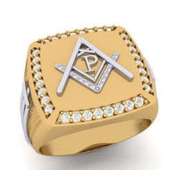 5.jpg 3D-Datei P - LETTER SIGNET RING・Modell für 3D-Drucker zum Herunterladen