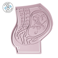 Pregnancy_10cm_2pc_CP.png Pregnancy - Cookie Cutter - Fondant - Polymer Clay