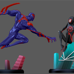 16.png Файл 3D ЧЕЛОВЕК-ПАУК ПО ТУ СТОРОНУ ПАУТИНЫ МИЛЕС МОРАЛЕС МИГЕЛЬ 2099 УПАКОВКА 3D ПЕЧАТЬ・3D-печатная модель для загрузки