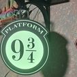 platform-9-3-4-3.jpg Harry Potter Platform 9 3/4 Hogwarts Express. wall mountable sign