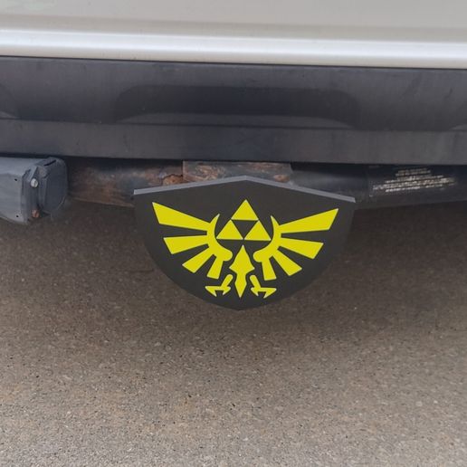 The Triforce Giant Awesome Tow Hitch Cover for 2 inch Hitch Receivers - 3D model önizlemesi
