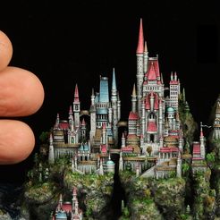 IMG_3016-2.jpg 3D-Datei Fantasy Mittelalterliches Schloss 1・3D-druckbares Design zum Herunterladen
