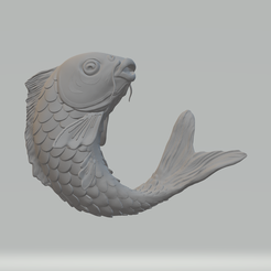 1.png STL file Flourishing Fish 3D Model 3D print model・3D printing idea to download