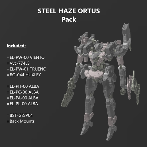 「STELLA CORE」 D*A*M Black Dust 自作 MOD 🦸 V.IV: Rusty / STEEL HAZE ORTUS Model Kit 30 Minutes Missions