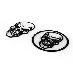 untitled.502.png halloween skull coaster - 2 versions