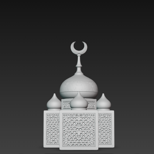 🕌 Islamic Geometric Mosque 3D Decor Model・ STL File for 3D printing・Cults