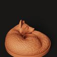 D21.46.jpg Sleeping Fox Tealight Holder STL | Woodland 3D Print | Cozy Art
