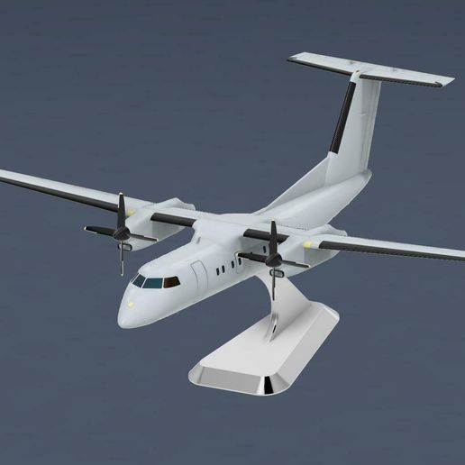✈️ DASH-8・Arquivo 3D para Impressão 3D・Cults