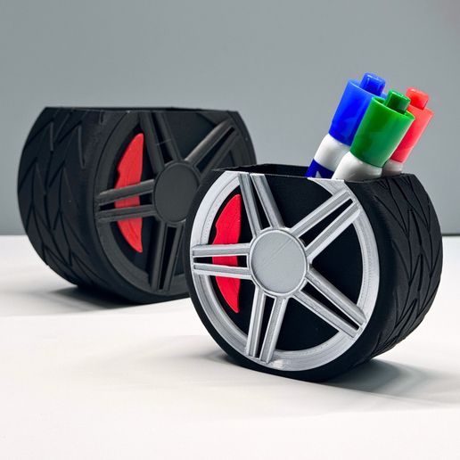 1.jpg 3D Printable Car Wheel Desktop Accessory