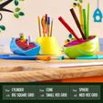 02-pla.jpg 3D file Aborted Prints - modular pencil holder stationery set・Design to download and 3D print