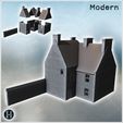 2.jpg Четырехэтажное здание с мансардной крышей и симметричными окнами на каждом уровне (Карентан, Нормандия 1944, Франция) (36) - Современная WW2 WW1 Мировая война Diaroma Wargaming RPG Mini Hobby
