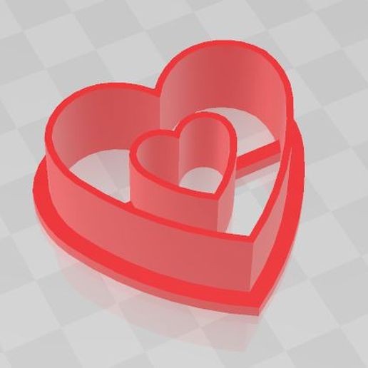 Cortadores de corazón 3D model