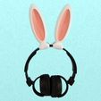 foto2.jpg Bunny Ears for headset / headphone