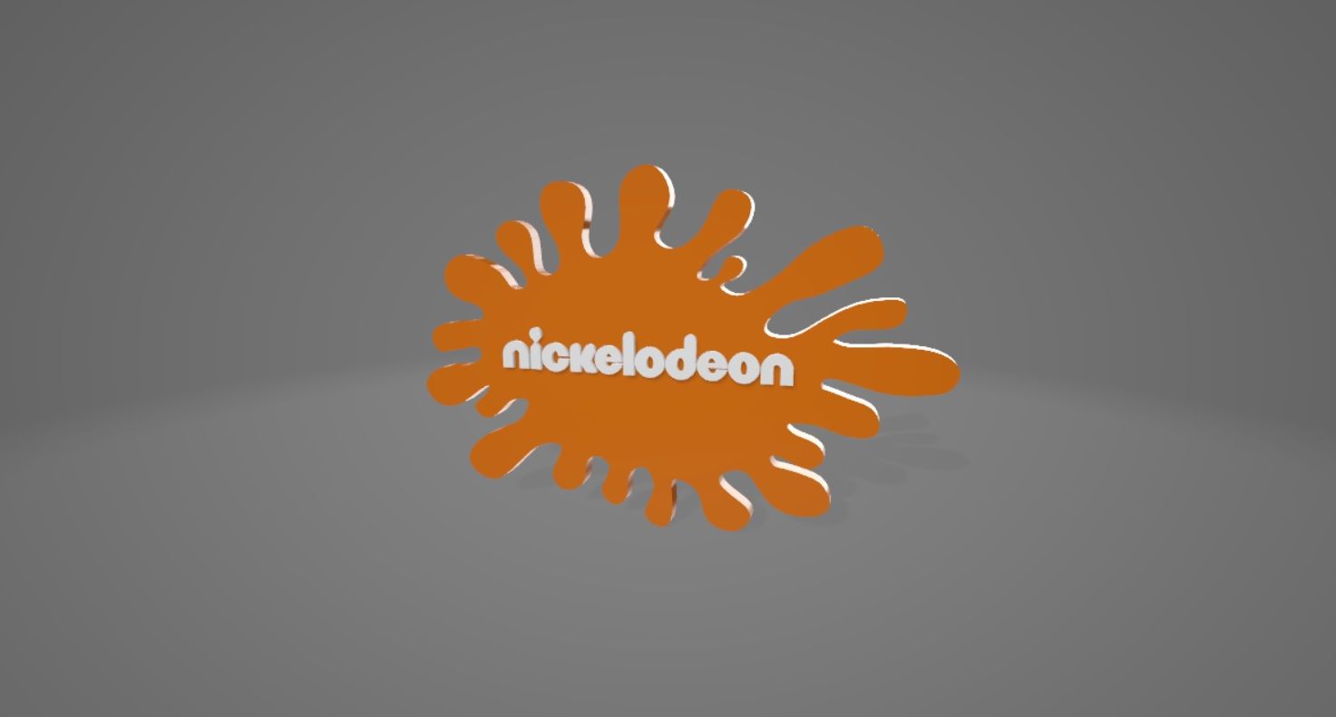 stl file nickelodeon splash logo model to download and 3d print cults