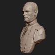 05.jpg General William Tecumseh Sherman bust sculpture 3D print model