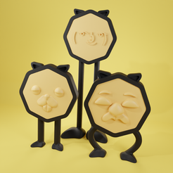 render2.png Fichier STL gratuit P.ugo - chien modulaire à visage remplaçable・Design pour imprimante 3D à télécharger