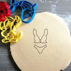 lingerie.jpg Archivo STL Cortador de galletas de lencería・Plan para descargar y imprimir en 3D