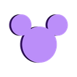 Mickey logo.STL Mickey / Cortador de la galleta