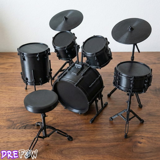 Acoustic Scale Drums : set of 6 pieces