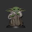 85.jpg Baby Yoda - Holding and Chewing the Necklace - Fan Art
