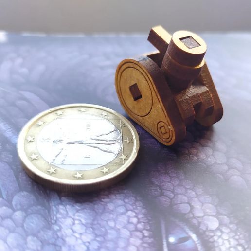 microtank5.jpg Micro Tank - Laser Cutting - SVG File