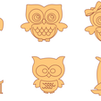 2020-03-11-14.png Vectors Laser Cutting - 95 Figures Owls