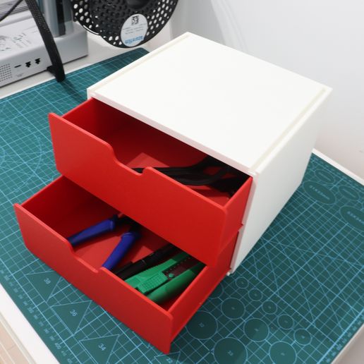 📦 Modular Drawer Box・ 3MF File for 3D printing・Cults